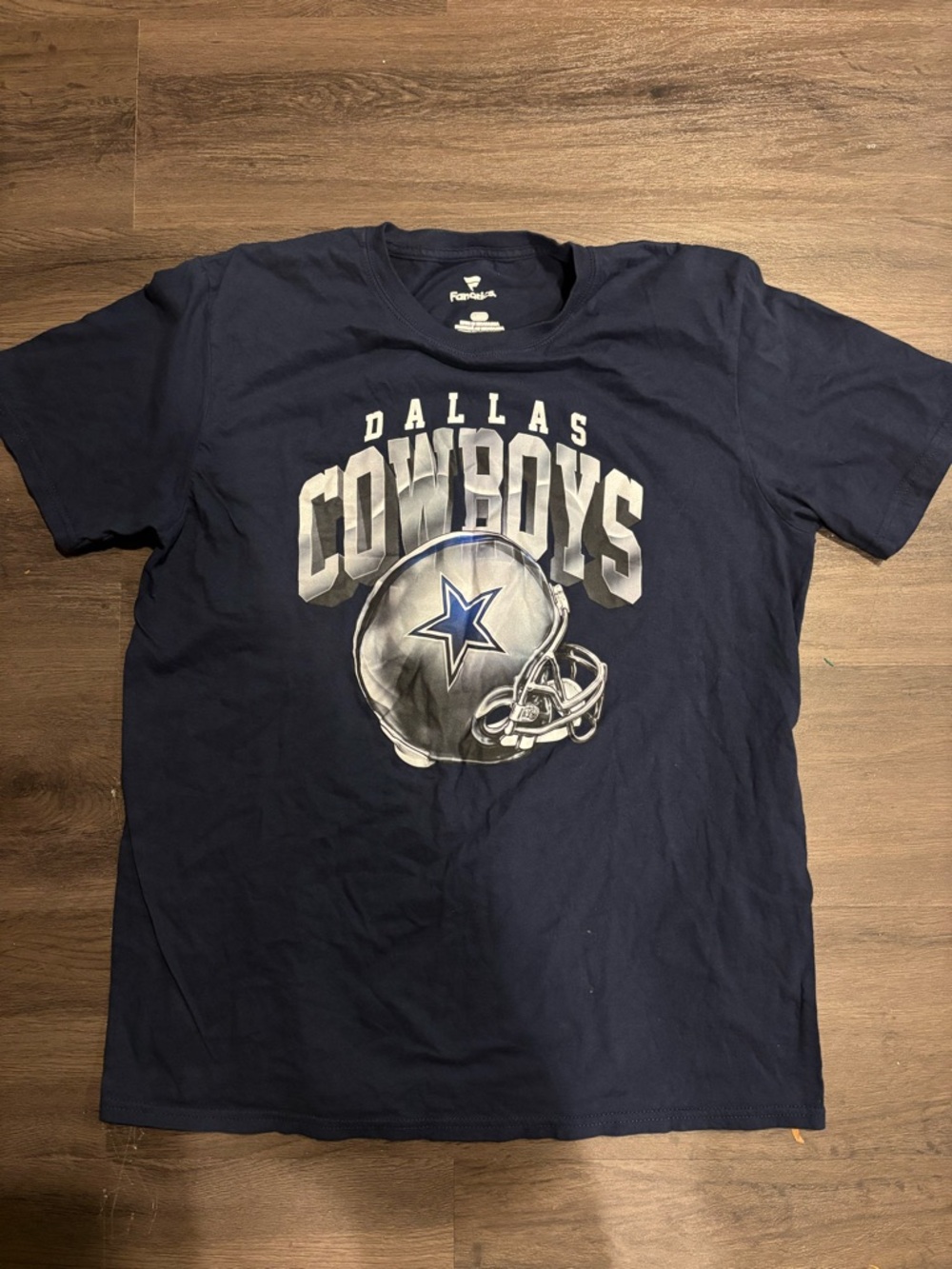 Fanatics Navy Logo Crew Neck Tee